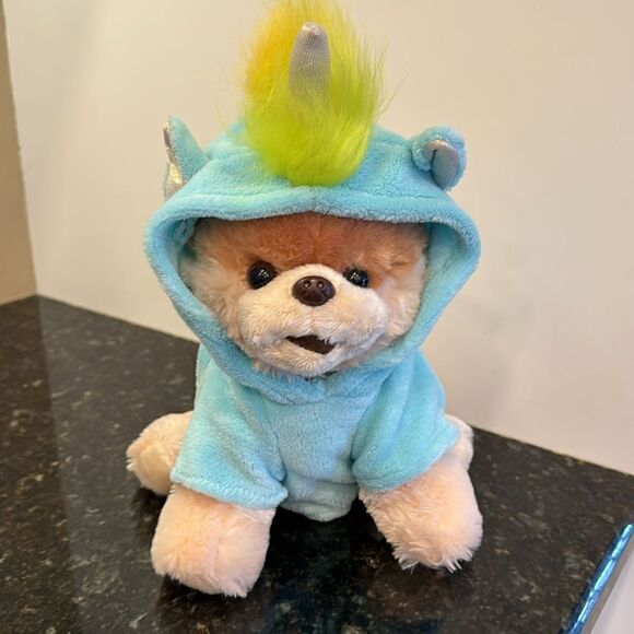 Gund Boo the Worlds Cutest Dog Pomeranian Bear Sweater Plush Rainbow Unicorn - Picture 2 of 10